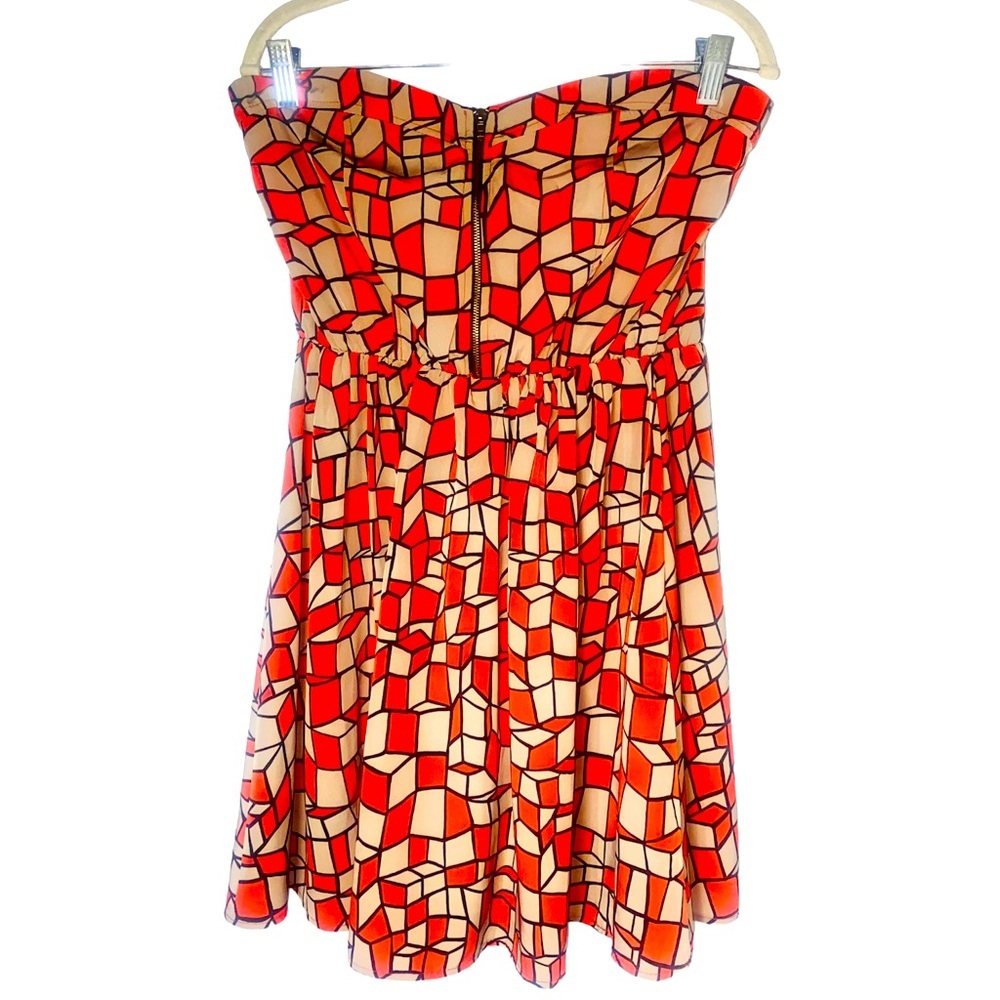 Must Have Strapless Front Zipper Mini Dress Size Medium